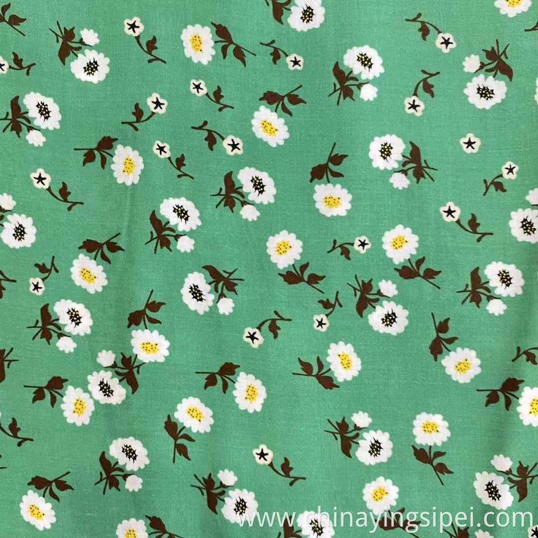 100%R 90Gsm High Quality Breathable Fabric Clothing Fabric Cotton Rayon Printed Knit Fabri